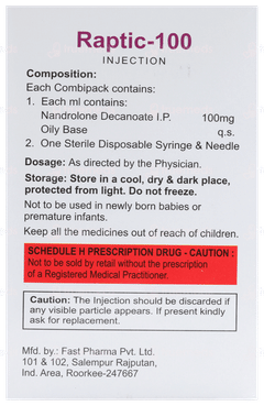 Raptic 100 Injection 1ml